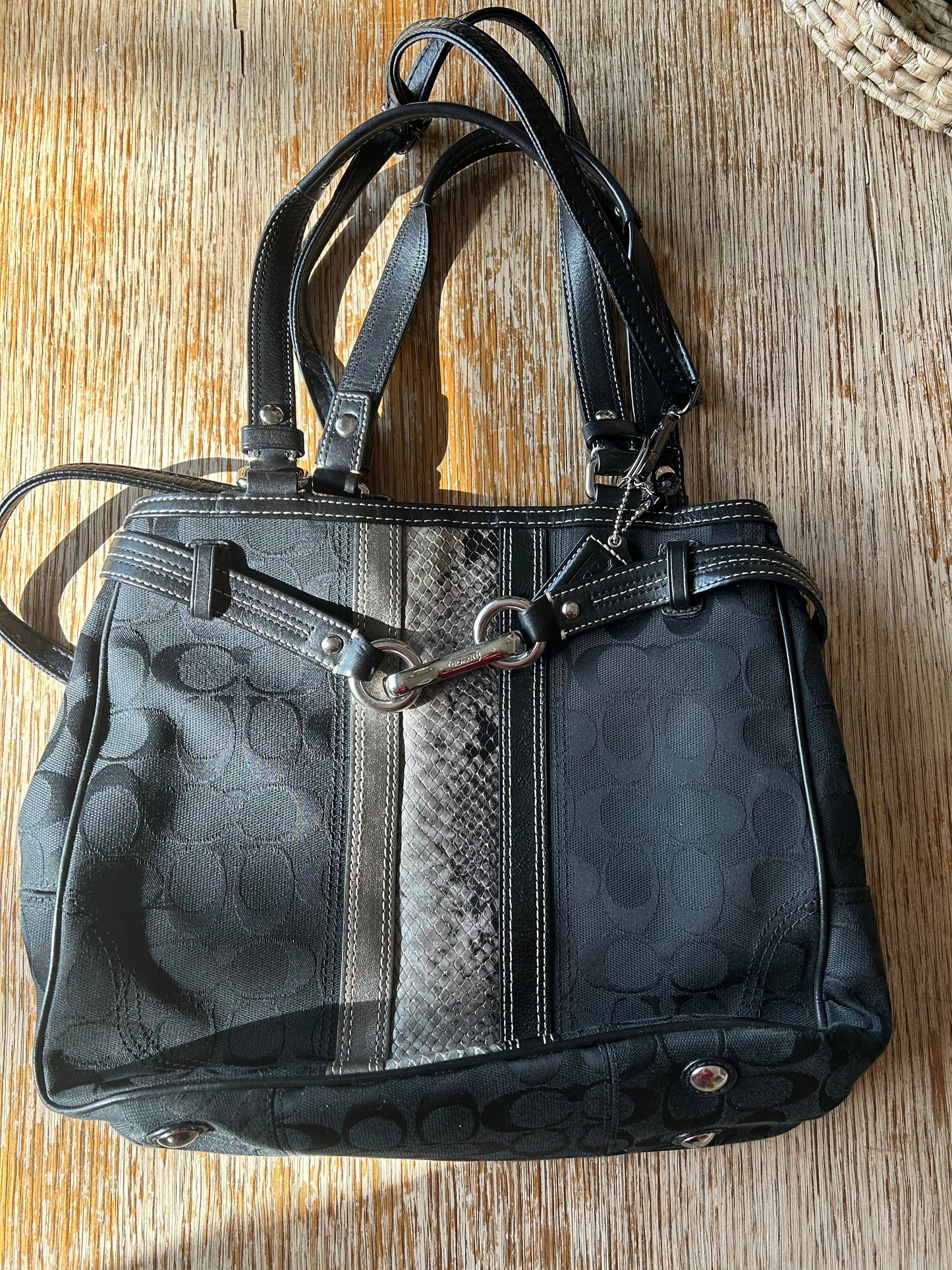 COACH Signature Nancy Bag