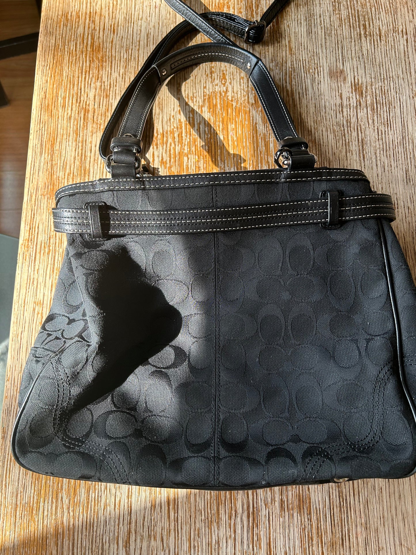 COACH Signature Nancy Bag