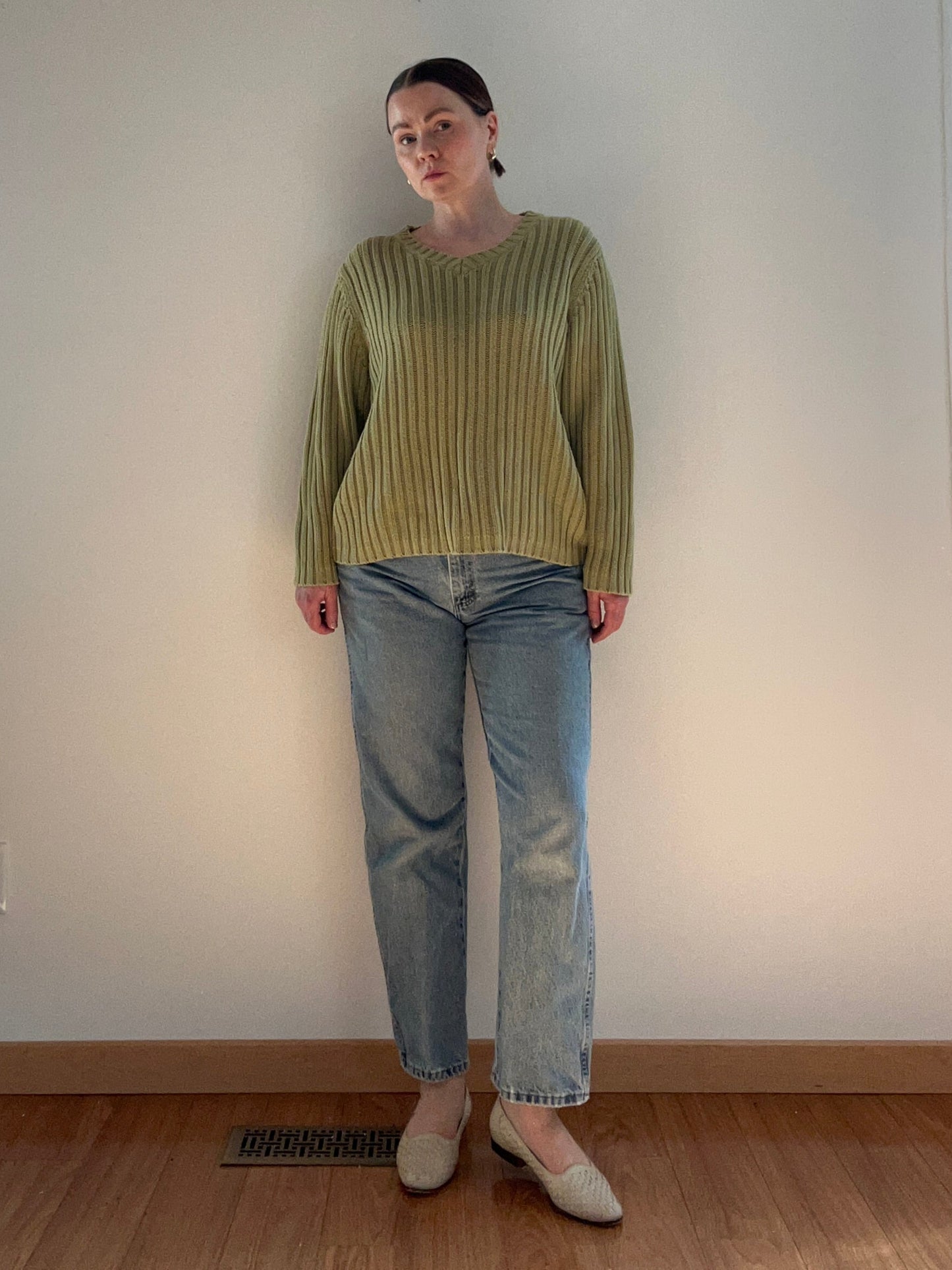 90s Green Knit Sweater