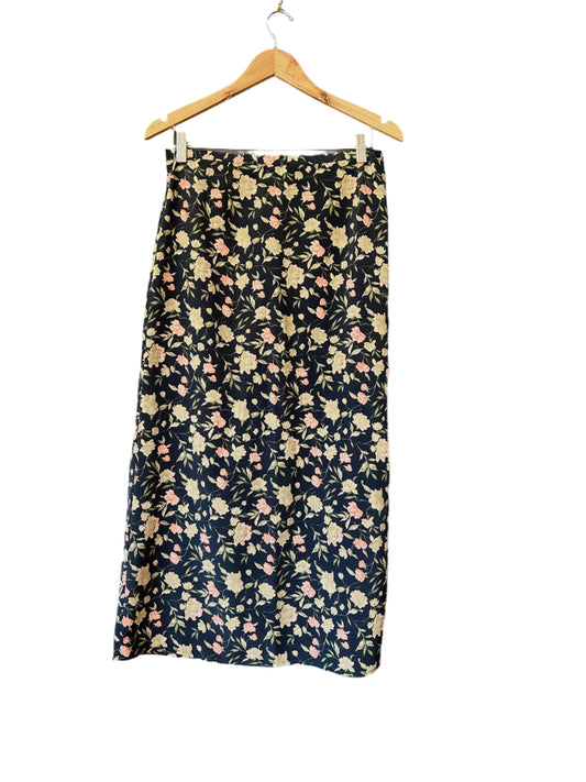 90s Long Floral Skirt