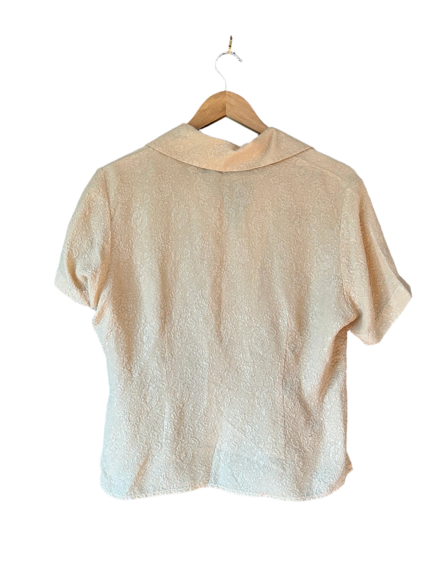 Vintage Butter Yellow Silk Blouse