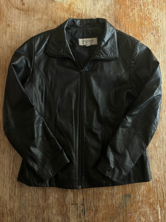 Vintage Wilsons Black Leather Jacket