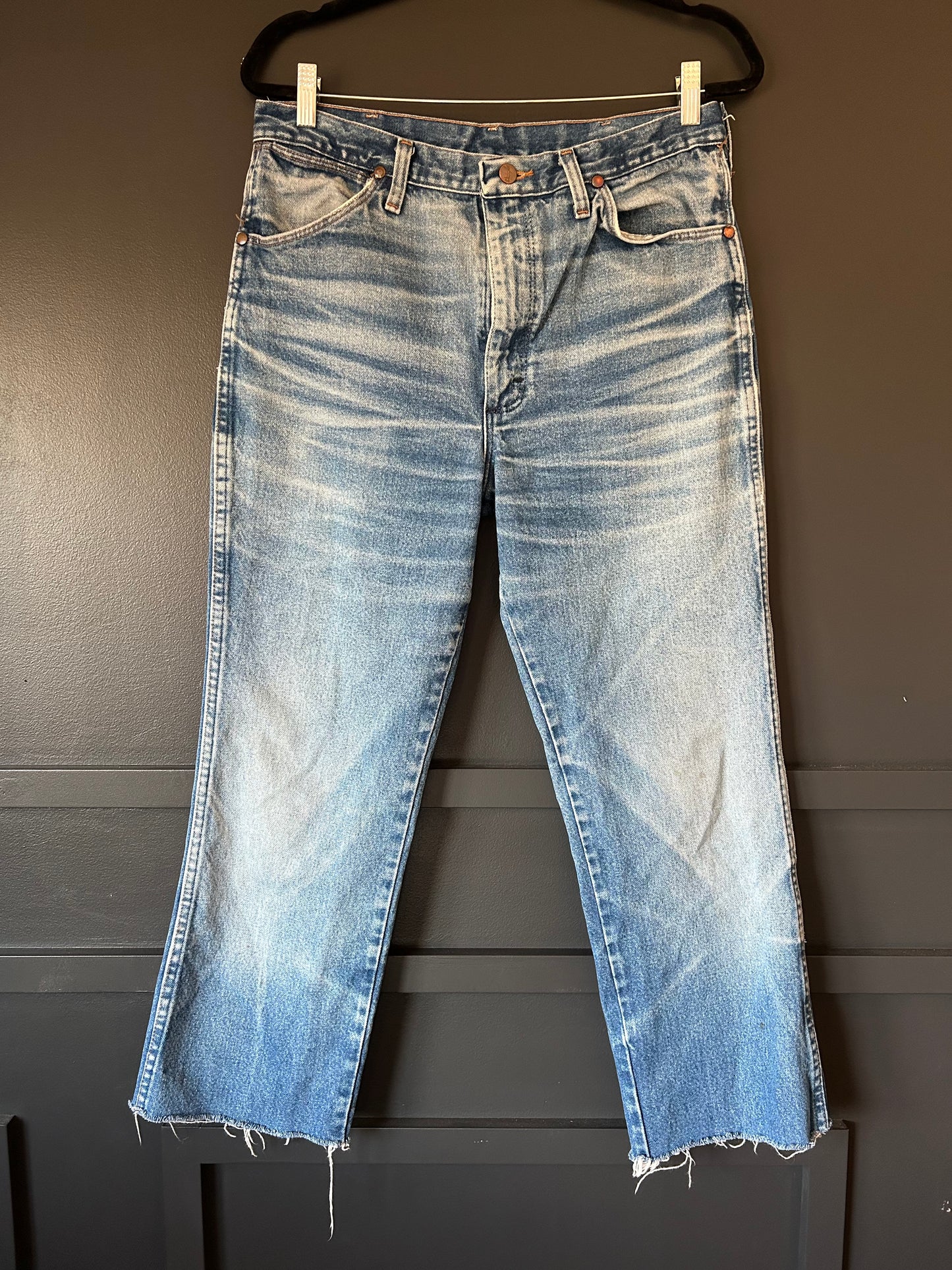 Vintage Wranglers with Raw Hem