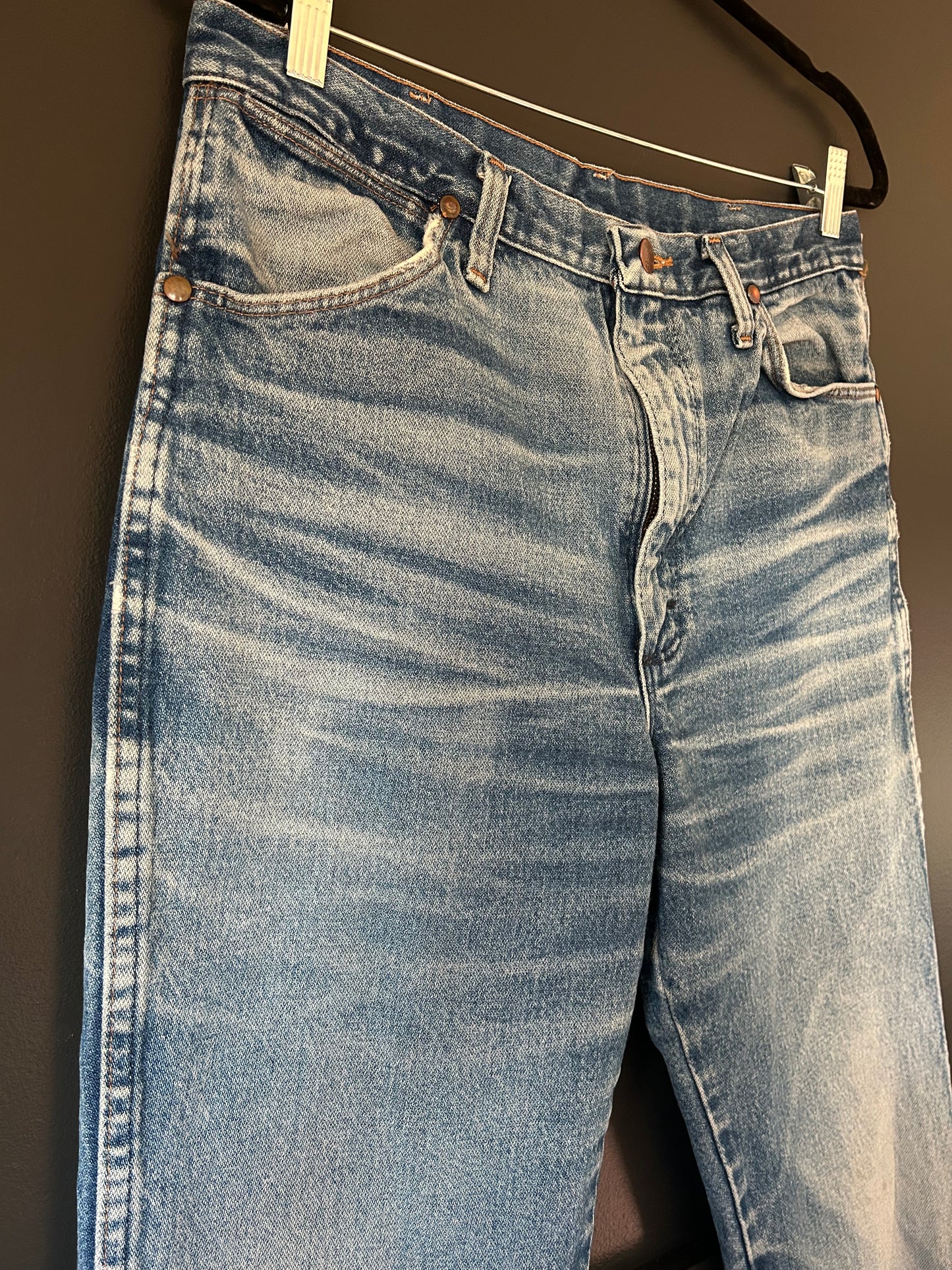 Vintage Wranglers with Raw Hem