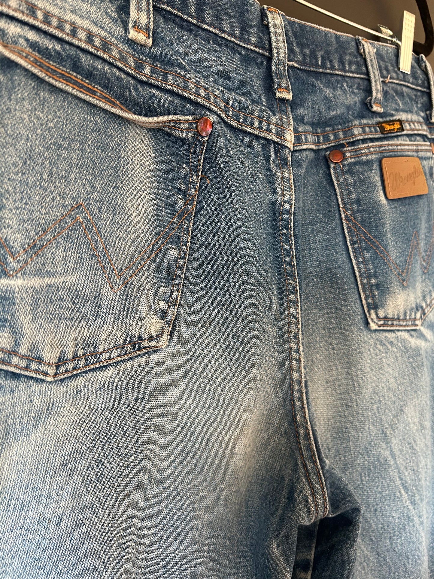 Vintage Wranglers with Raw Hem