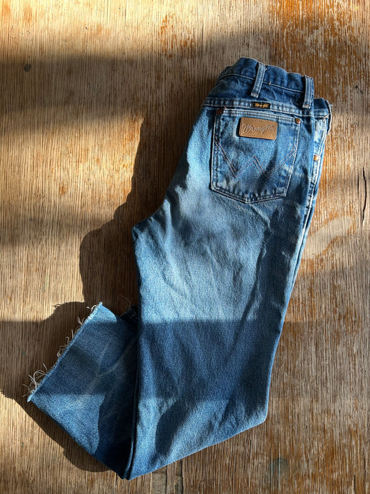 Vintage Wranglers with Raw Hem