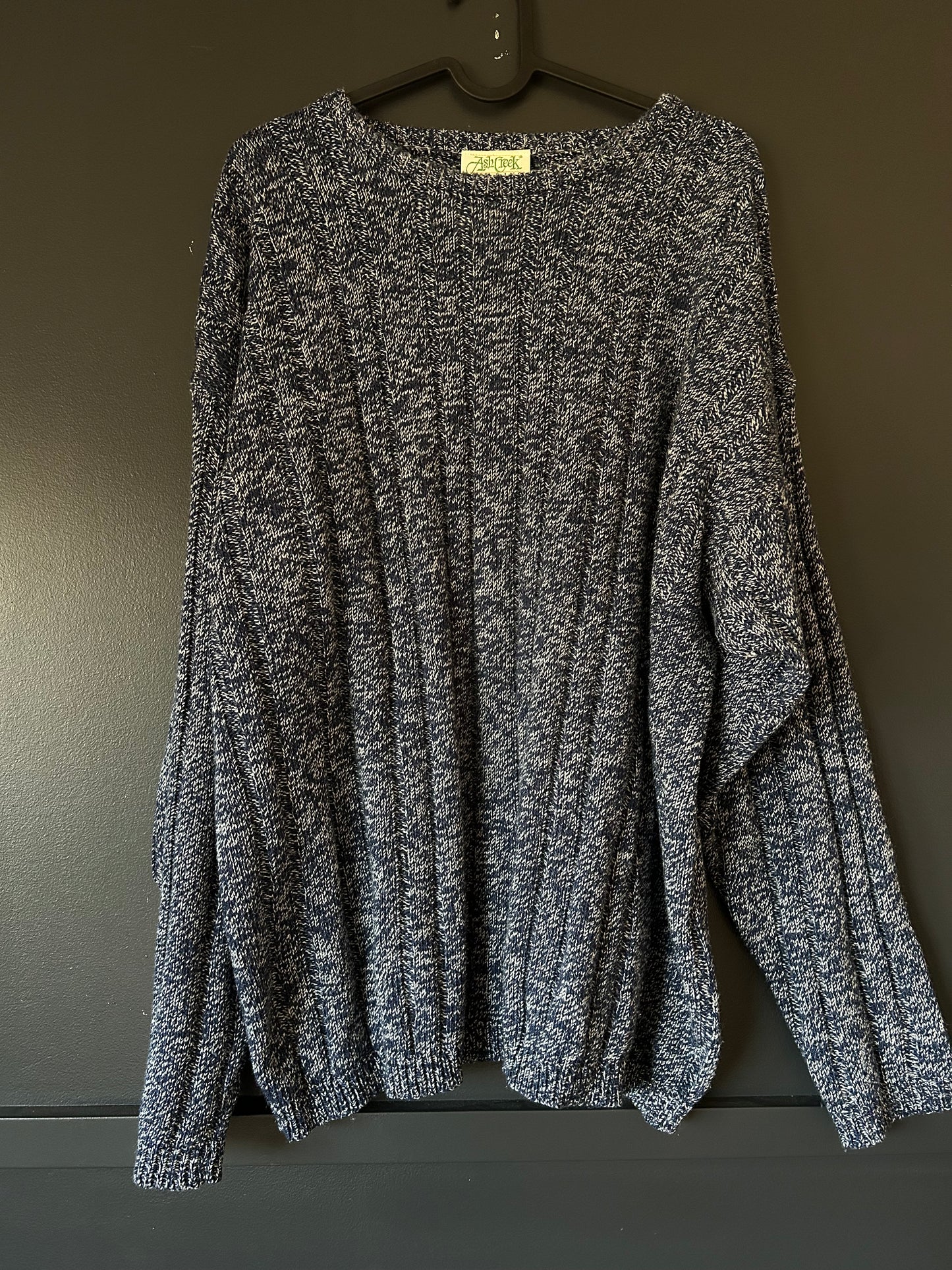 Navy Melange Sweater