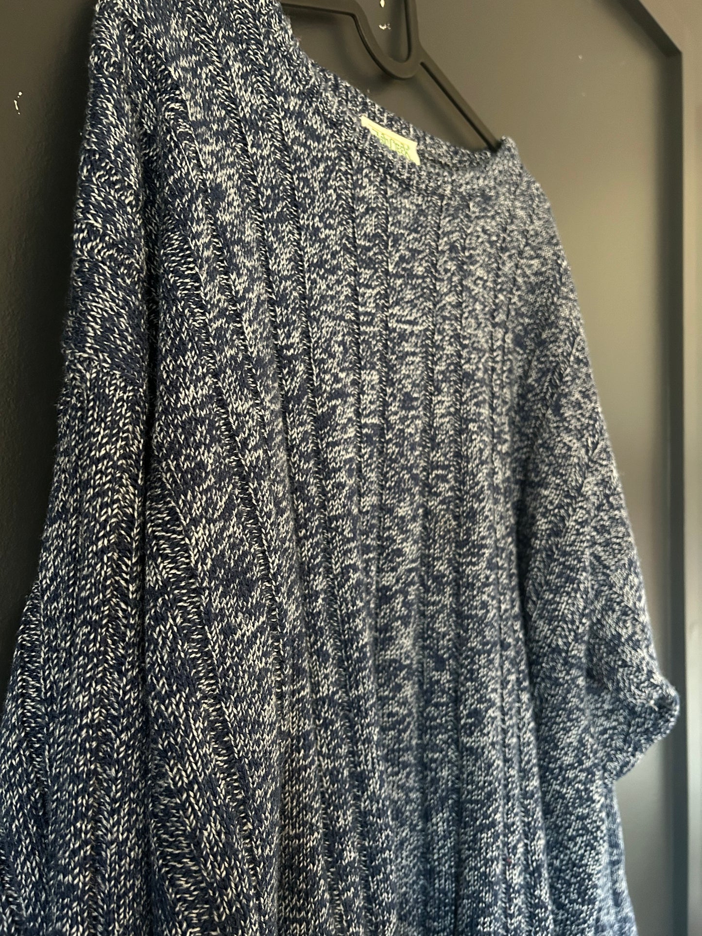 Navy Melange Sweater