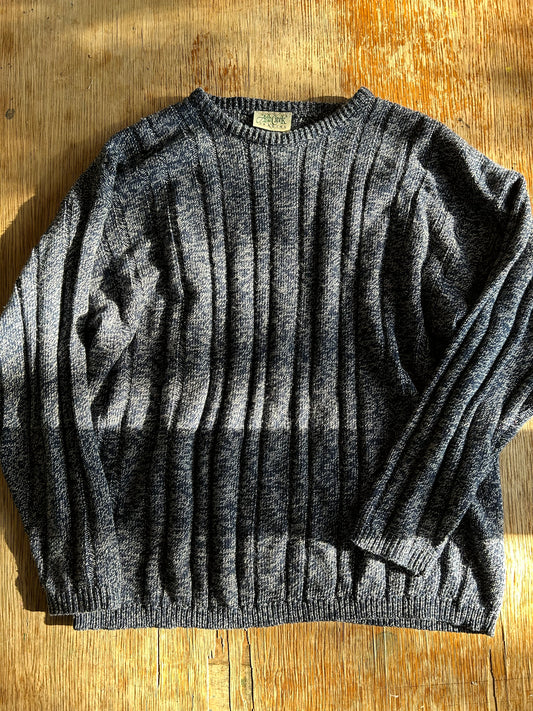 Navy Melange Sweater