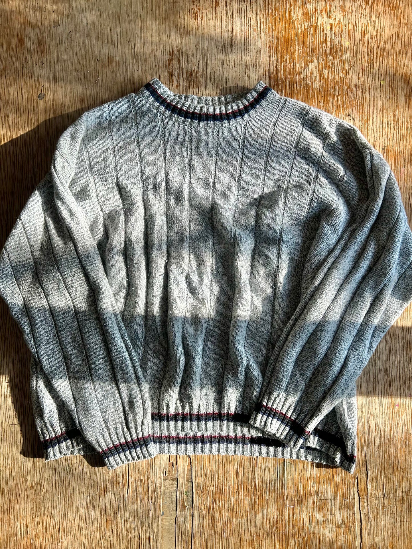 Oversized Grey Melange Sweater