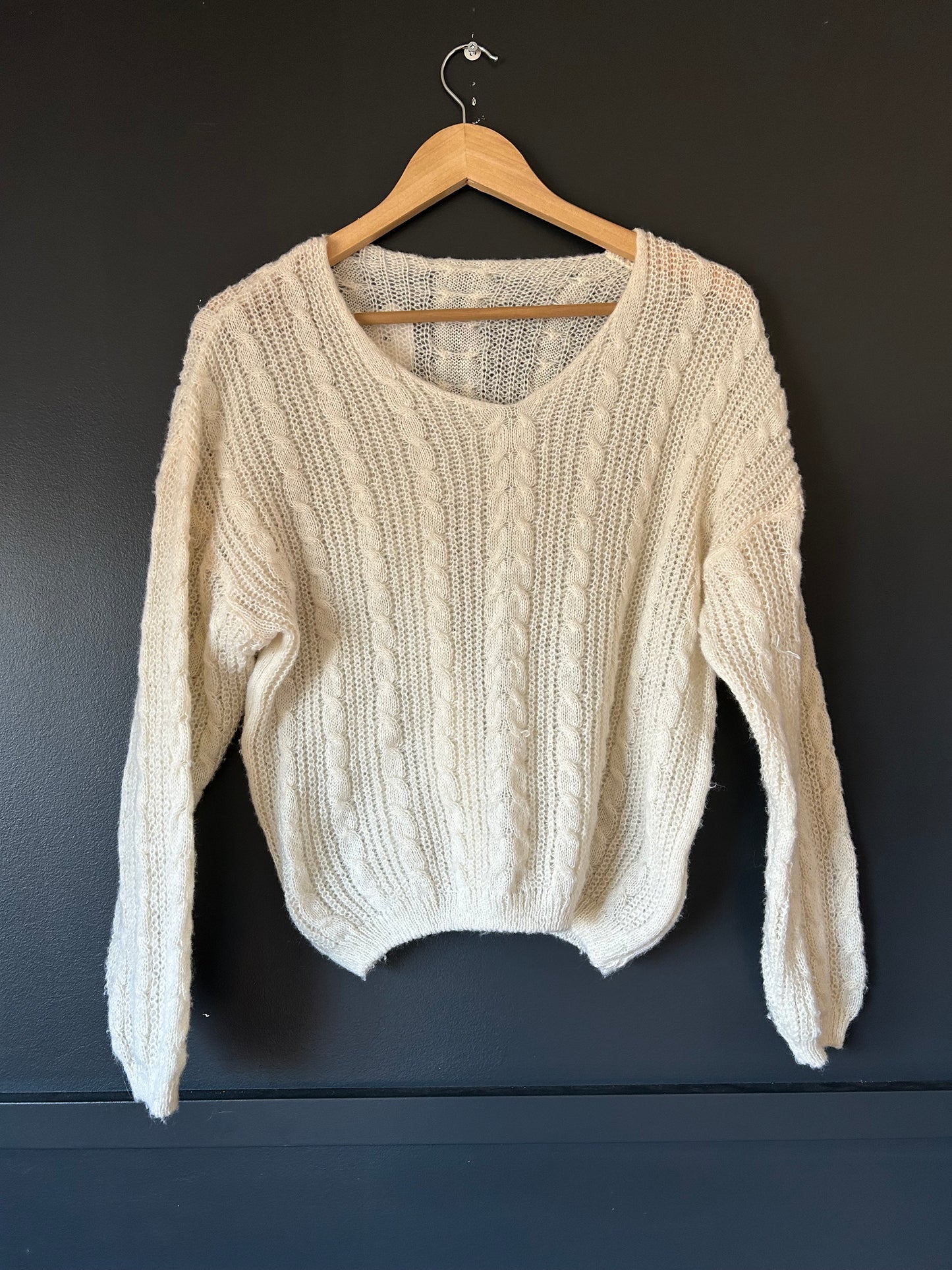 Cream Knit Sweater