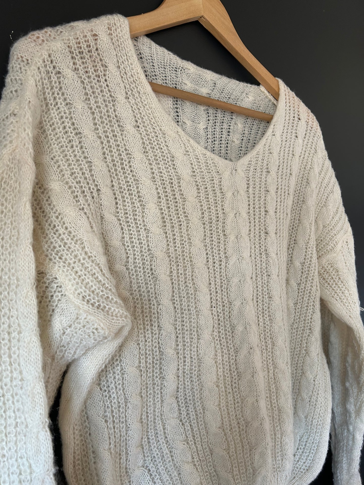 Cream Knit Sweater